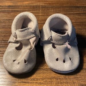 Freshly Picked Silver Mary Janes